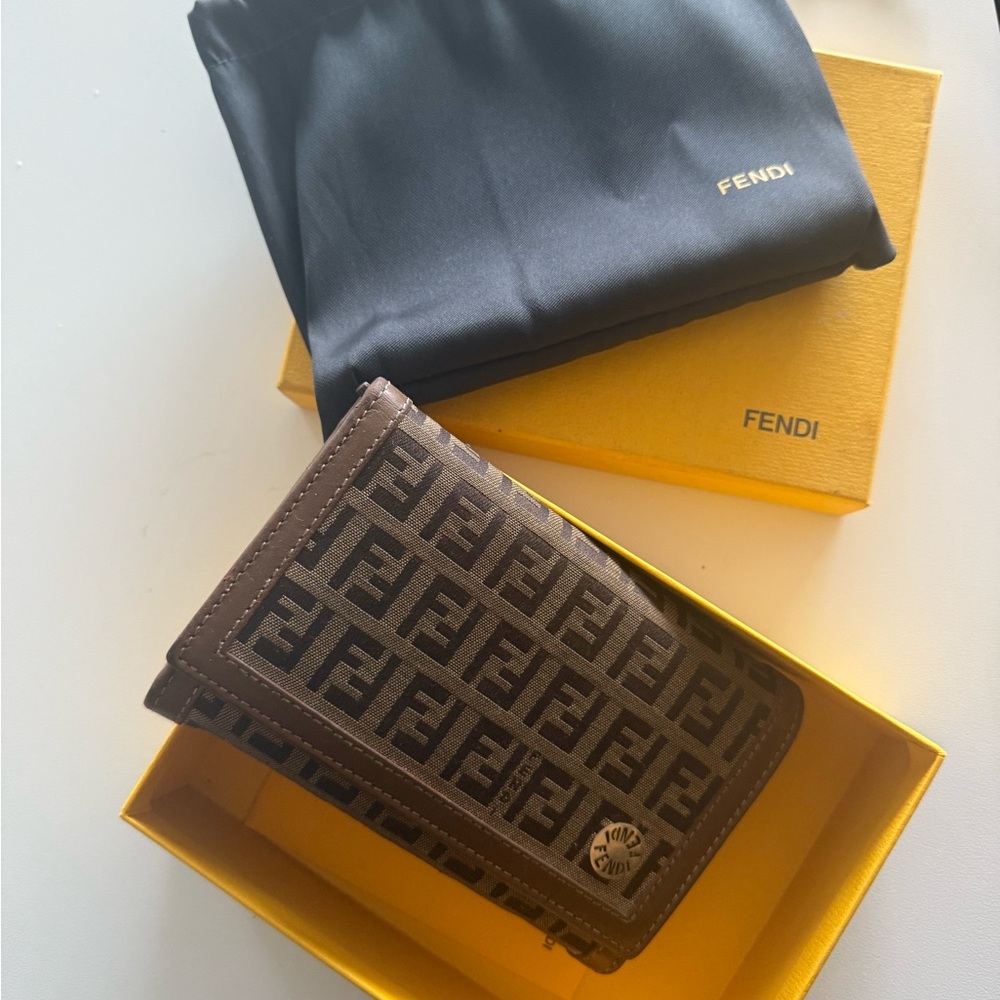 Fendi Monogram Brown Wallet